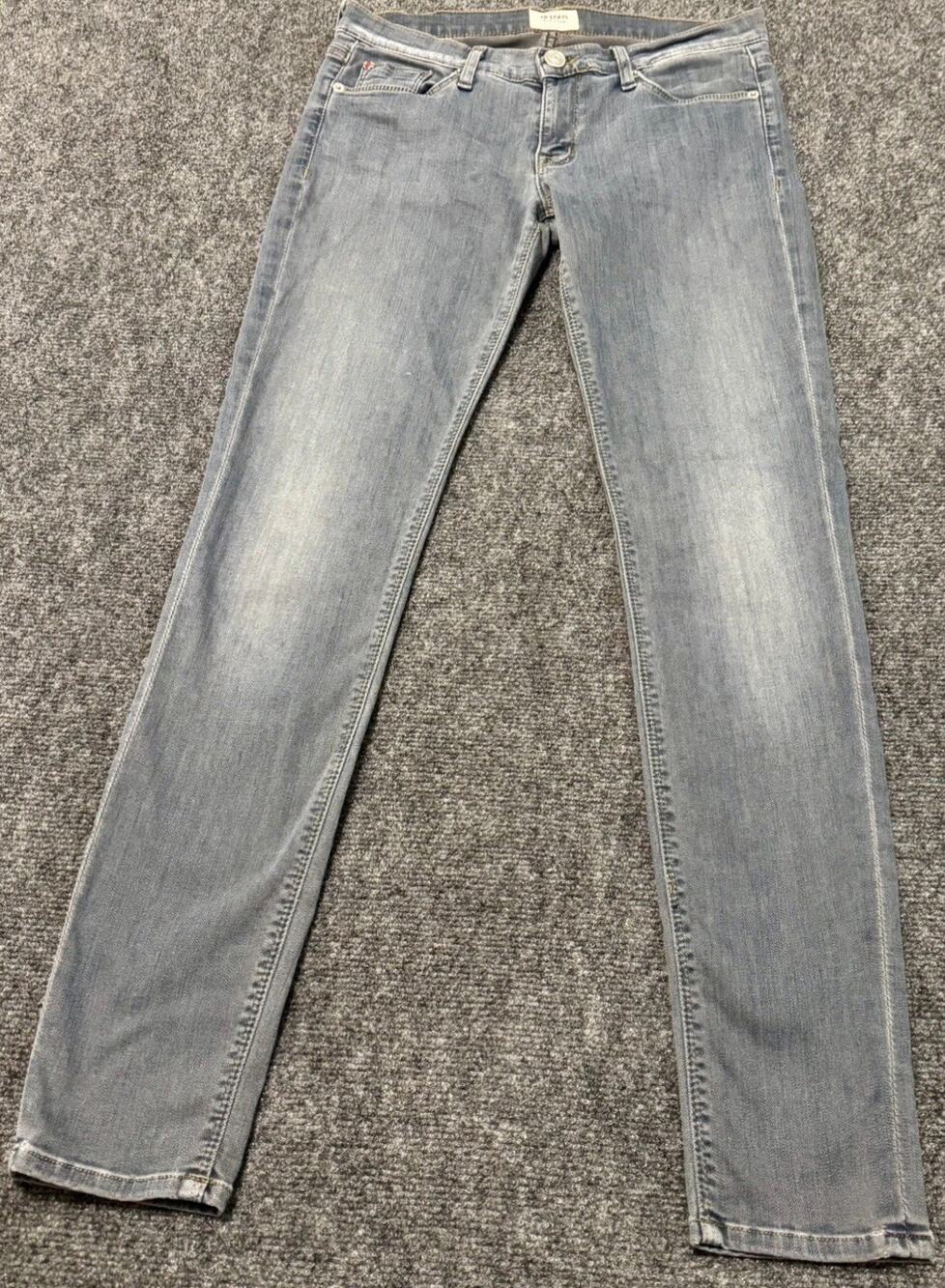 Hudson Krista Super Skinny Stretch Jeans Horizon Grey Womens Size 26